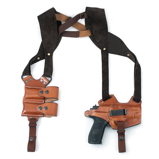 Leather Thumb-Break 5-Way Shoulder Holster