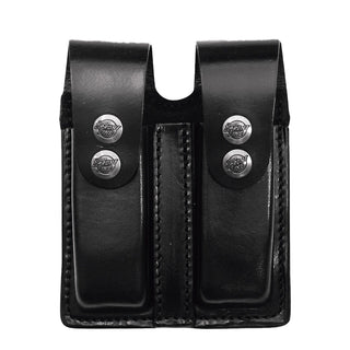 Leather Snap Double Magazine Pouch