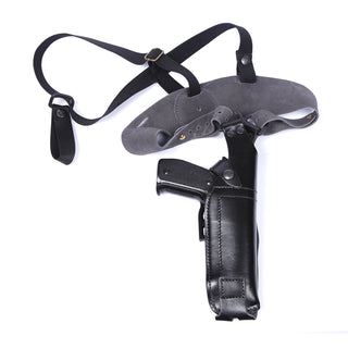 Leather Spring Tension Snap Secured Holster