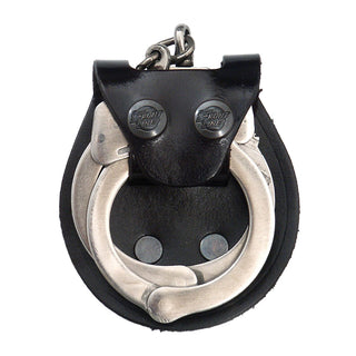 Leather Handcuff Pouch with Double Strap Closure