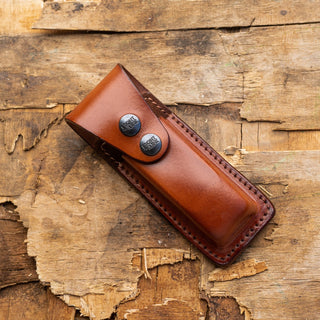Single Leather Magazine Pouch with Snap Closure