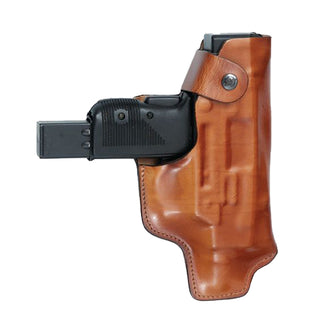Snap Secured Leather Holster for UZI