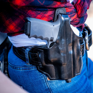 Leather Full-Size Thumb-Break Pancake Holster