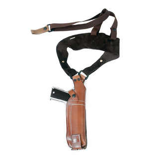 Leather Spring Tension Snap Secured Holster