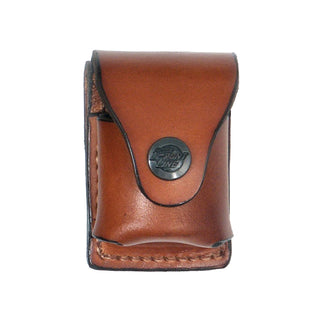 Leather Speed Loader Single Magazine Pouch with Snap Closure