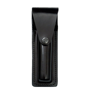 Leather Tactical Baton Pouch with Snap Closure