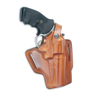 Leather Full Size Safety Strap Pancake Holster