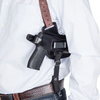 Leather Thumb-Break 5-Way Shoulder Holster