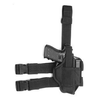 Drop Leg Thumb-Break Holster with Mag Pouch